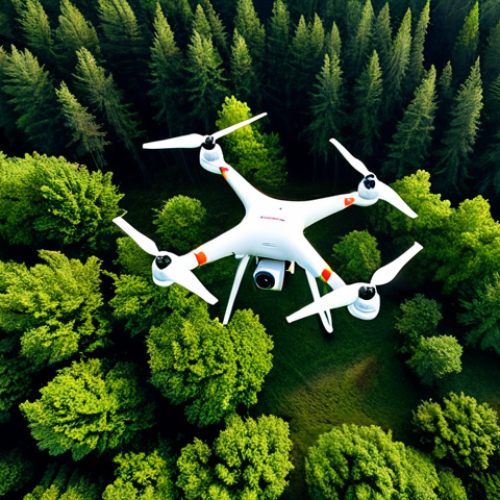 Home 22 Drone Surveying a Forest**
"A professional aerial photograph of a drone equipped with LiDAR scanning a dense forest in Poland, fully clothed, appropriate content, safe for work. The drone is clearly visible against a backdrop of green trees and a slightly overcast sky. The image emphasizes the technology and precision of the survey. Perfect anatomy, correct proportions, natural pose. Professional, high quality, family-friendly, modest."
**