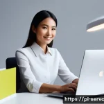 스마트 오피스에서의 공간 AI 활용 방안 - **Image Prompt 1: Personalized Comfort at a Smart Desk**
    "A professional woman in her early 30s,...