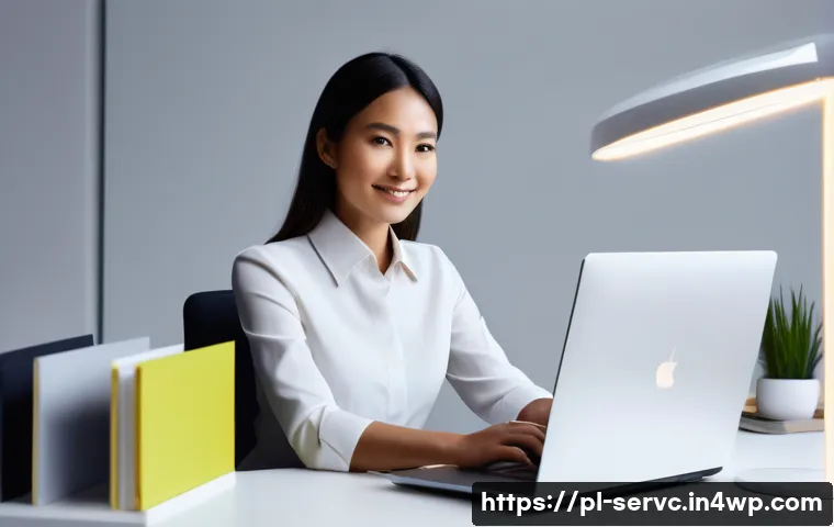 스마트 오피스에서의 공간 AI 활용 방안 - **Image Prompt 1: Personalized Comfort at a Smart Desk**
    "A professional woman in her early 30s,...