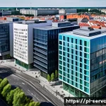 공간 AI 서비스의 시장 진입 전략 - **Prompt 1: Innovative Urban AI Solutions in Poland**
    "A vibrant and modern urban planning offic...